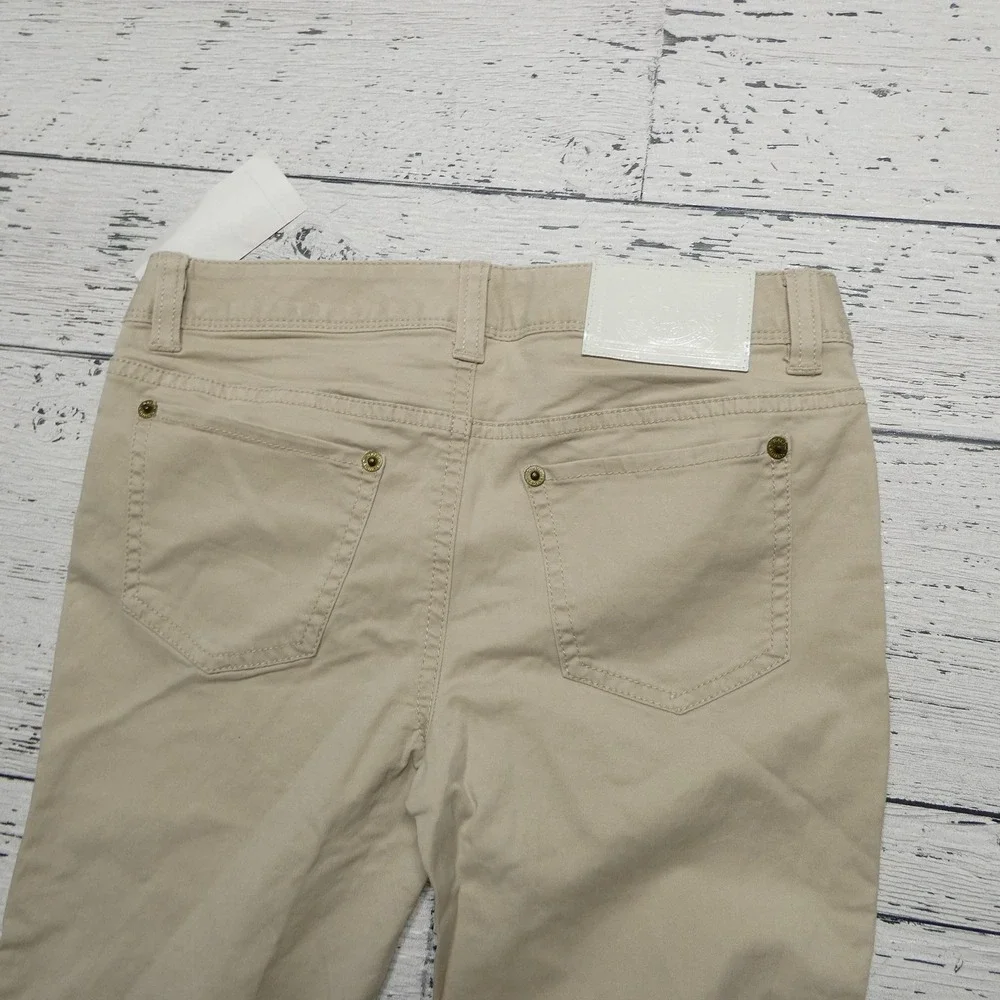 Ralph Lauren Pants Boys 12 Beige Twill Khakis Stretch Zip Fly NWT School